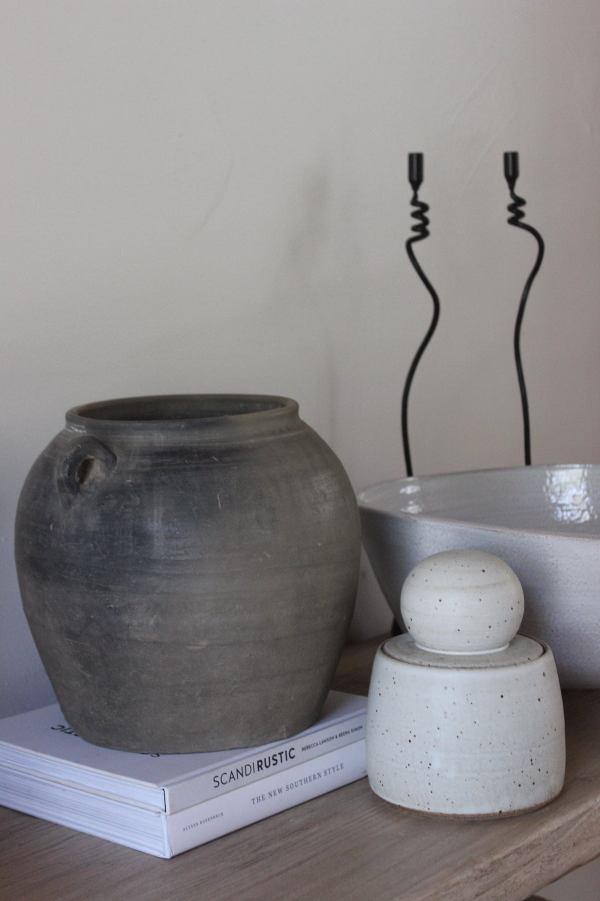Alabaster White Stash Jar