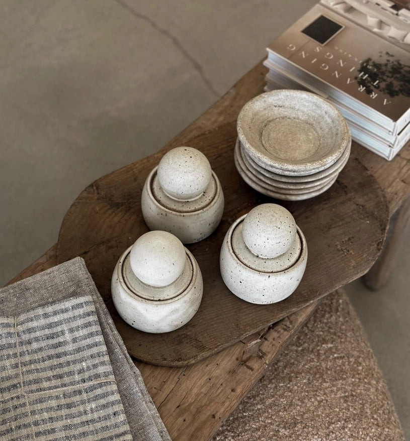 Alabaster White Stash Jar