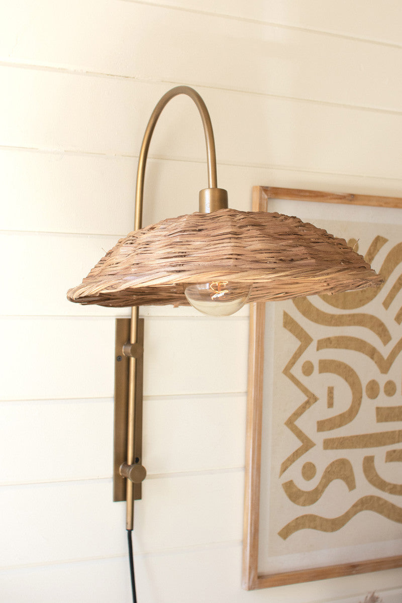Antique Brass Wall Light