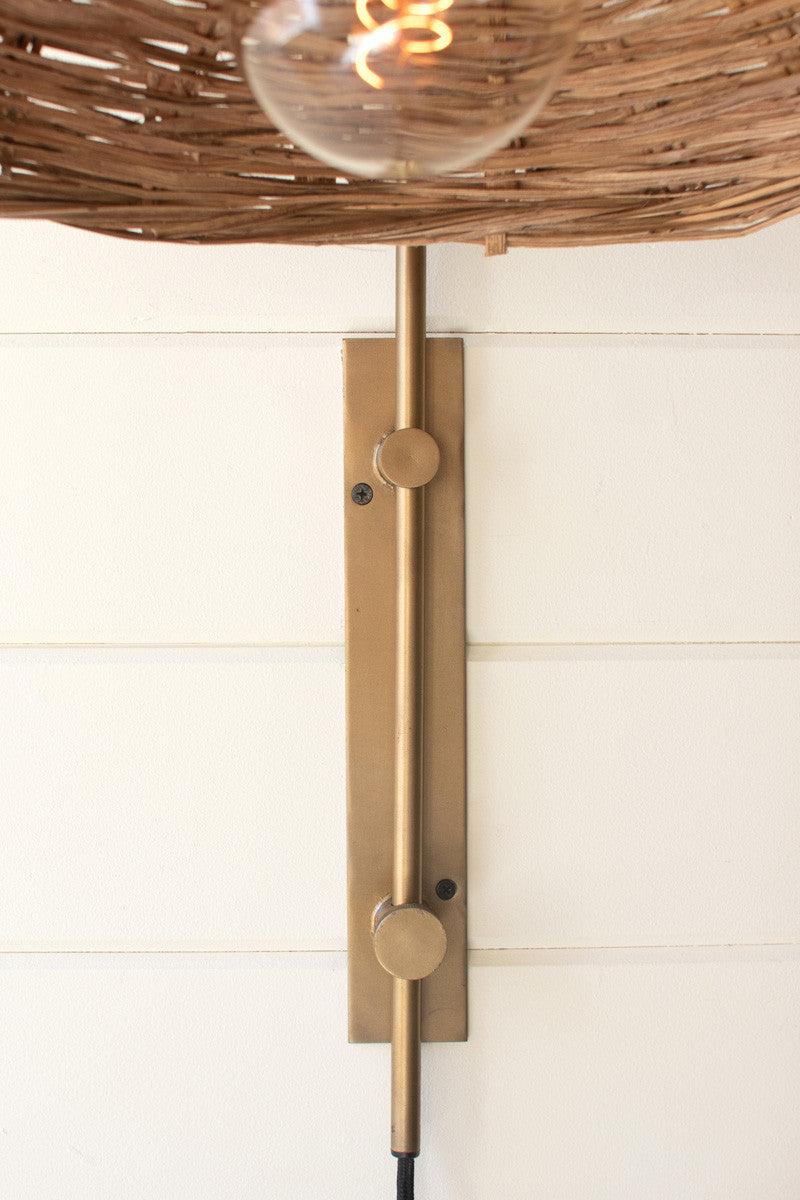 Antique Brass Wall Light