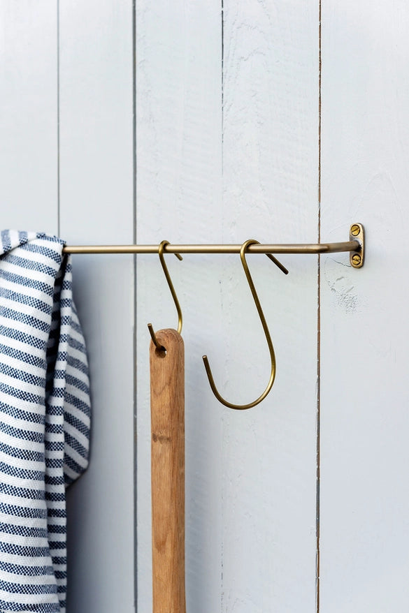 Brass J Hook | Set of 4