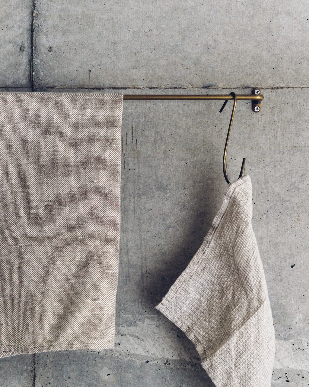 Brass J Hook | Set of 4
