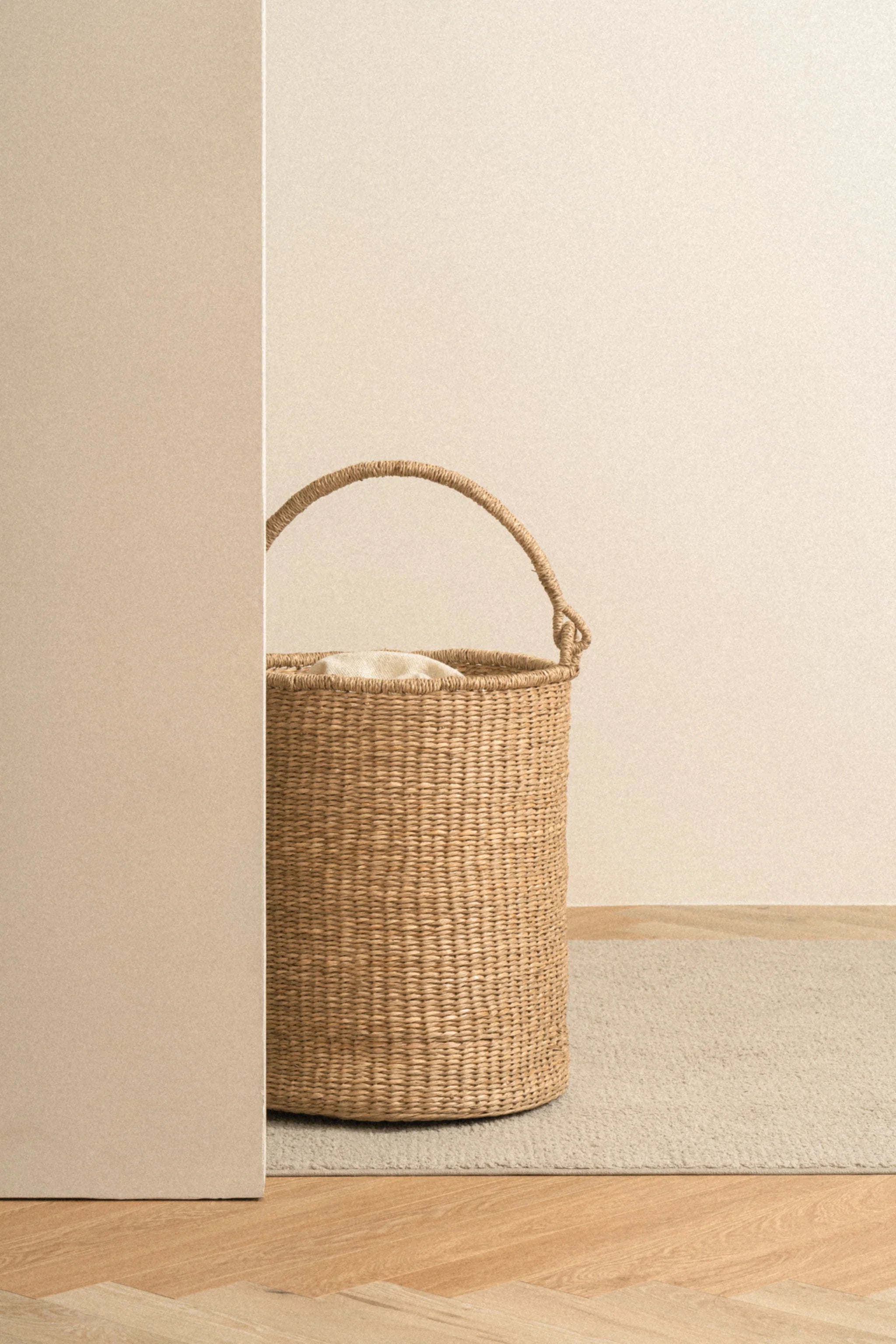 Satna Tall Seagrass Bucket Basket