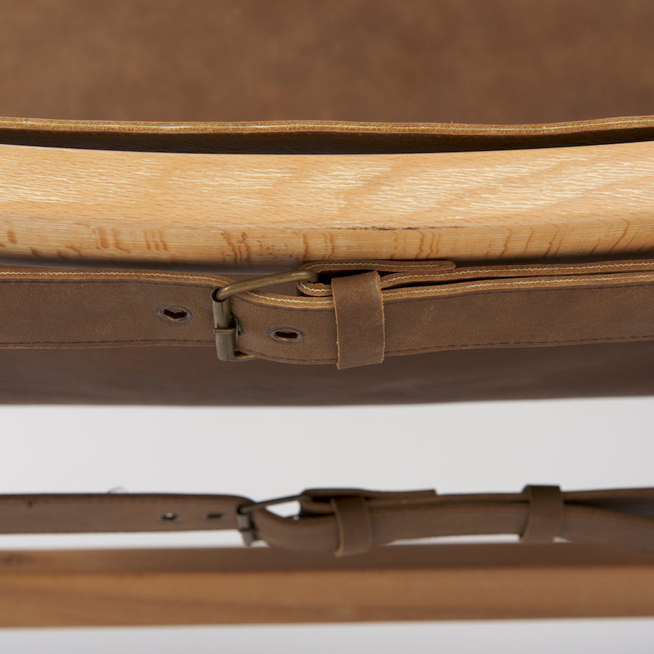 Elodie Accent Chair | Brown Leather