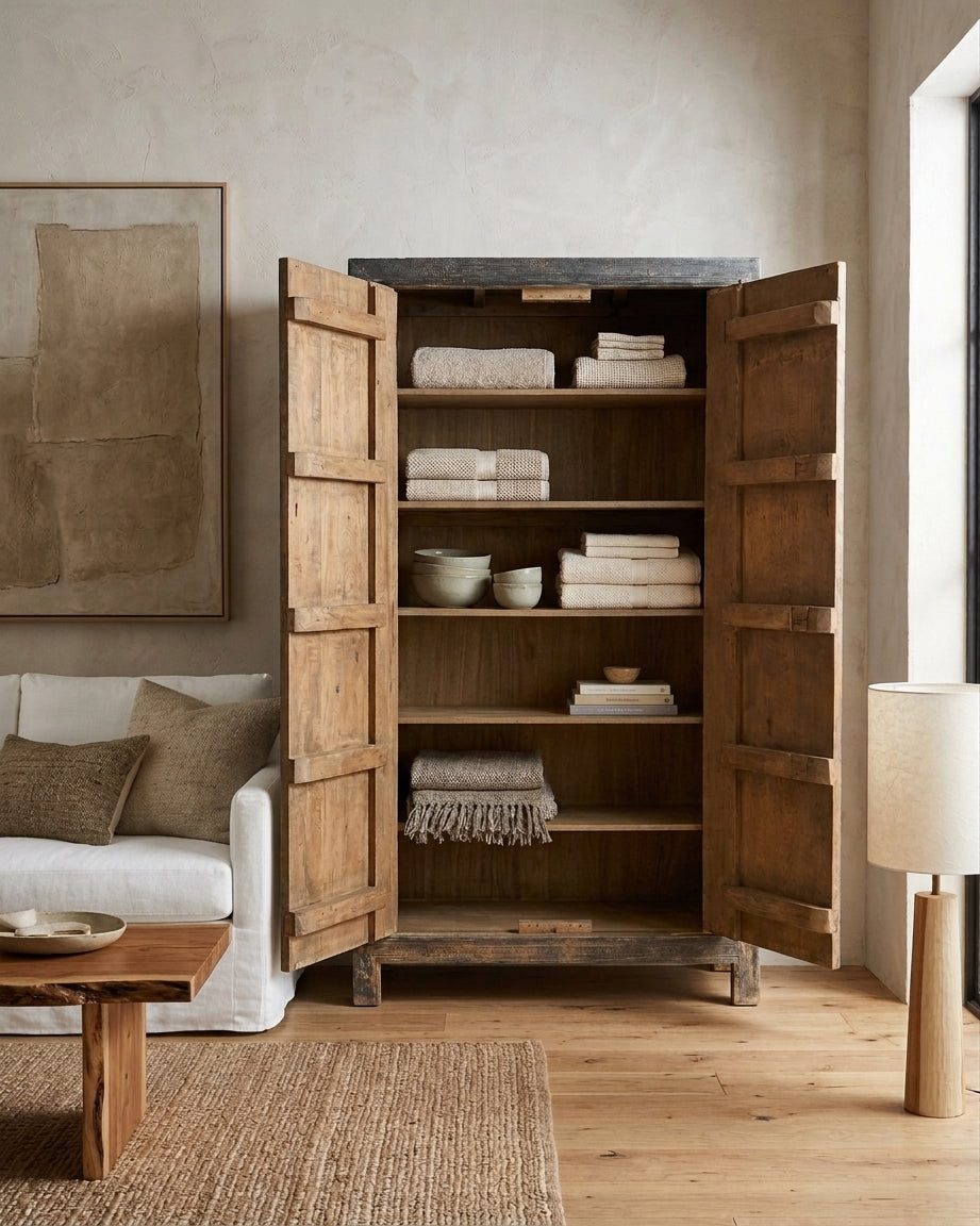 Sloane Black Elm Armoire