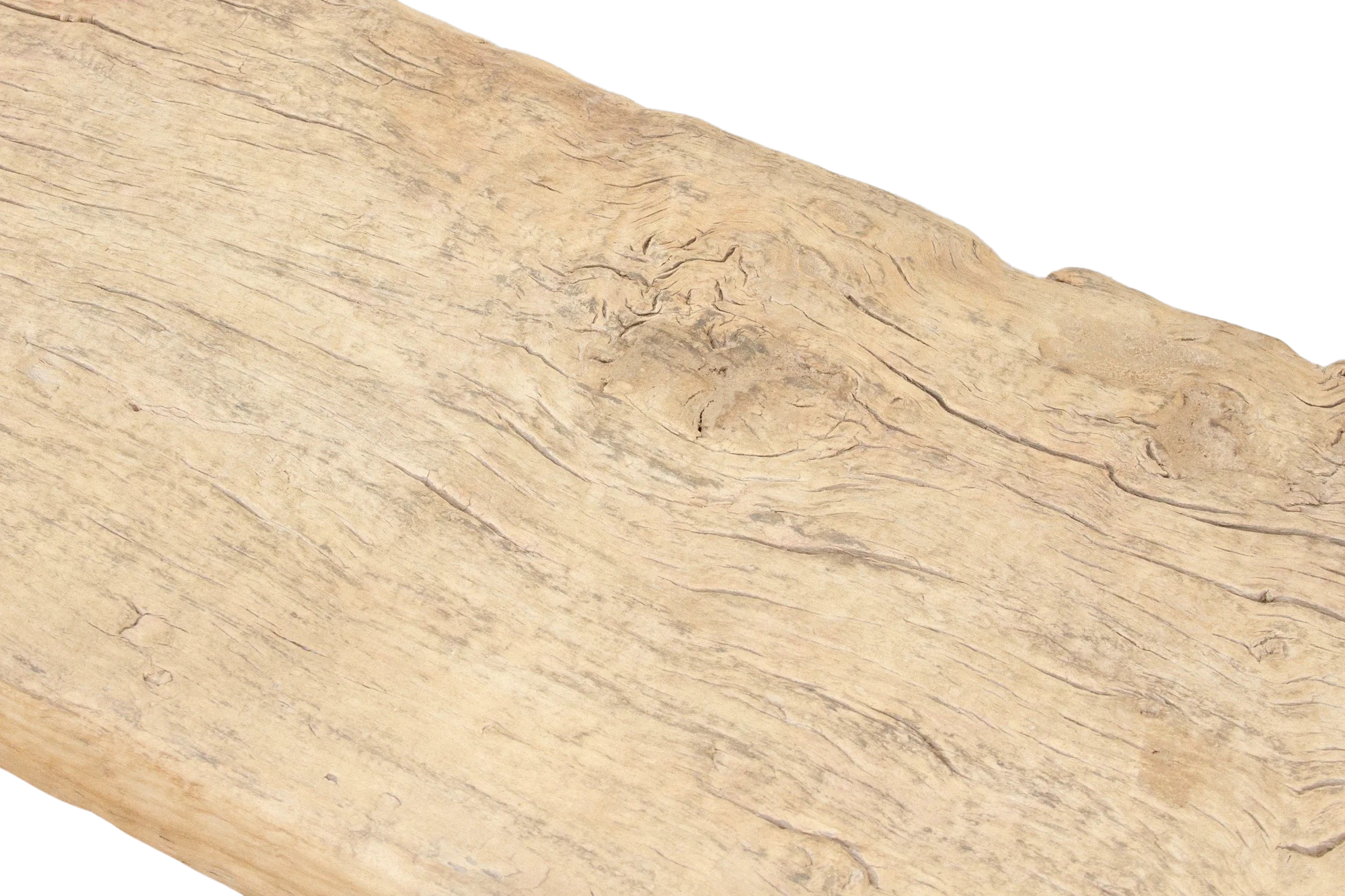 Large Elm Wood Bench