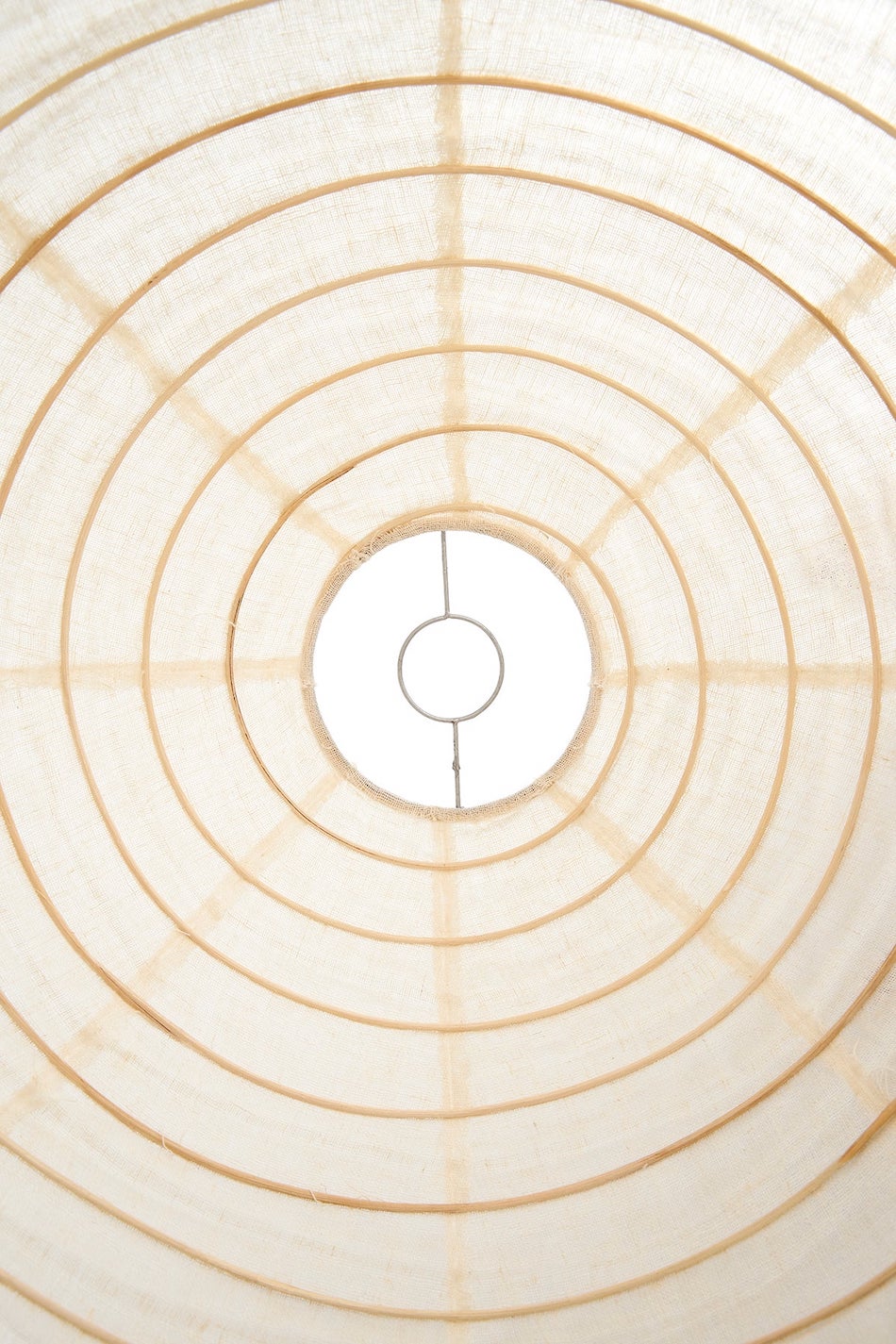 Linen Oval Pendant Light | Ivory