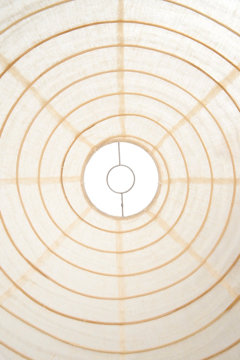 Linen Oval Pendant Light | Ivory