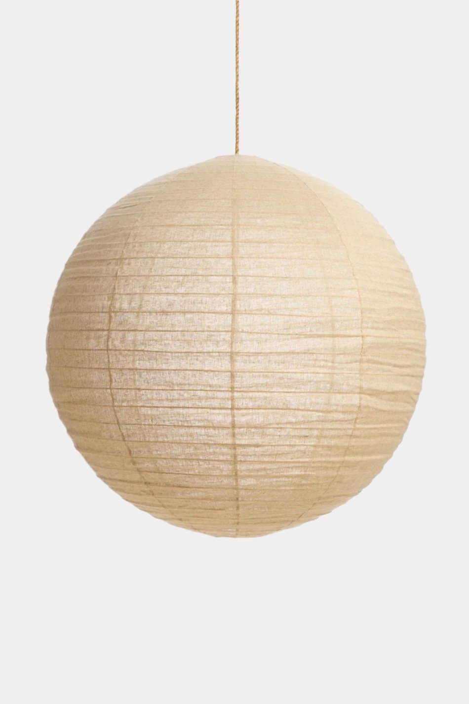 Linen Round Pendant Light | Taupe