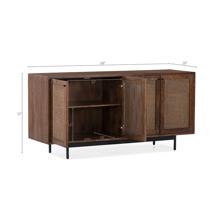 Mod Rattan Sideboard