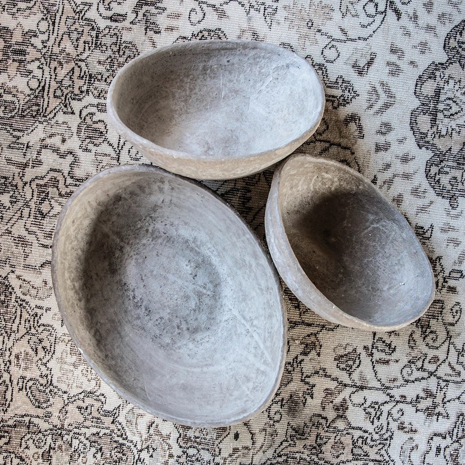 Paper Mache Bowl | Set of 3