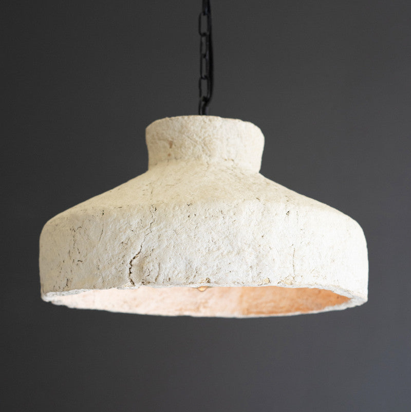 Paper Mache Pendant Light