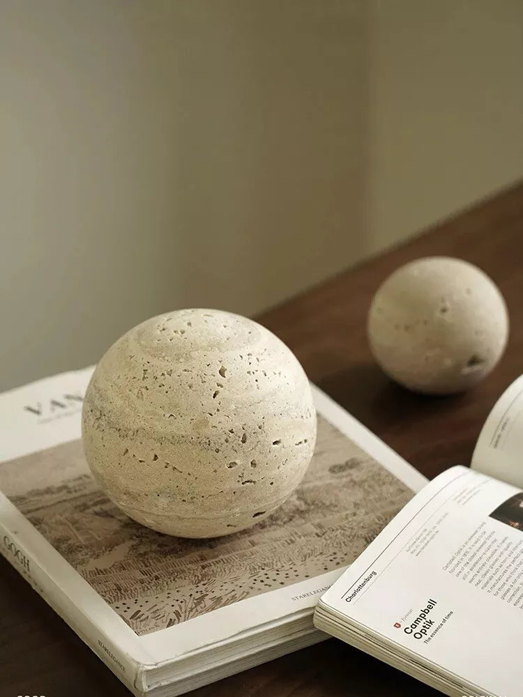 Travertine Sphere