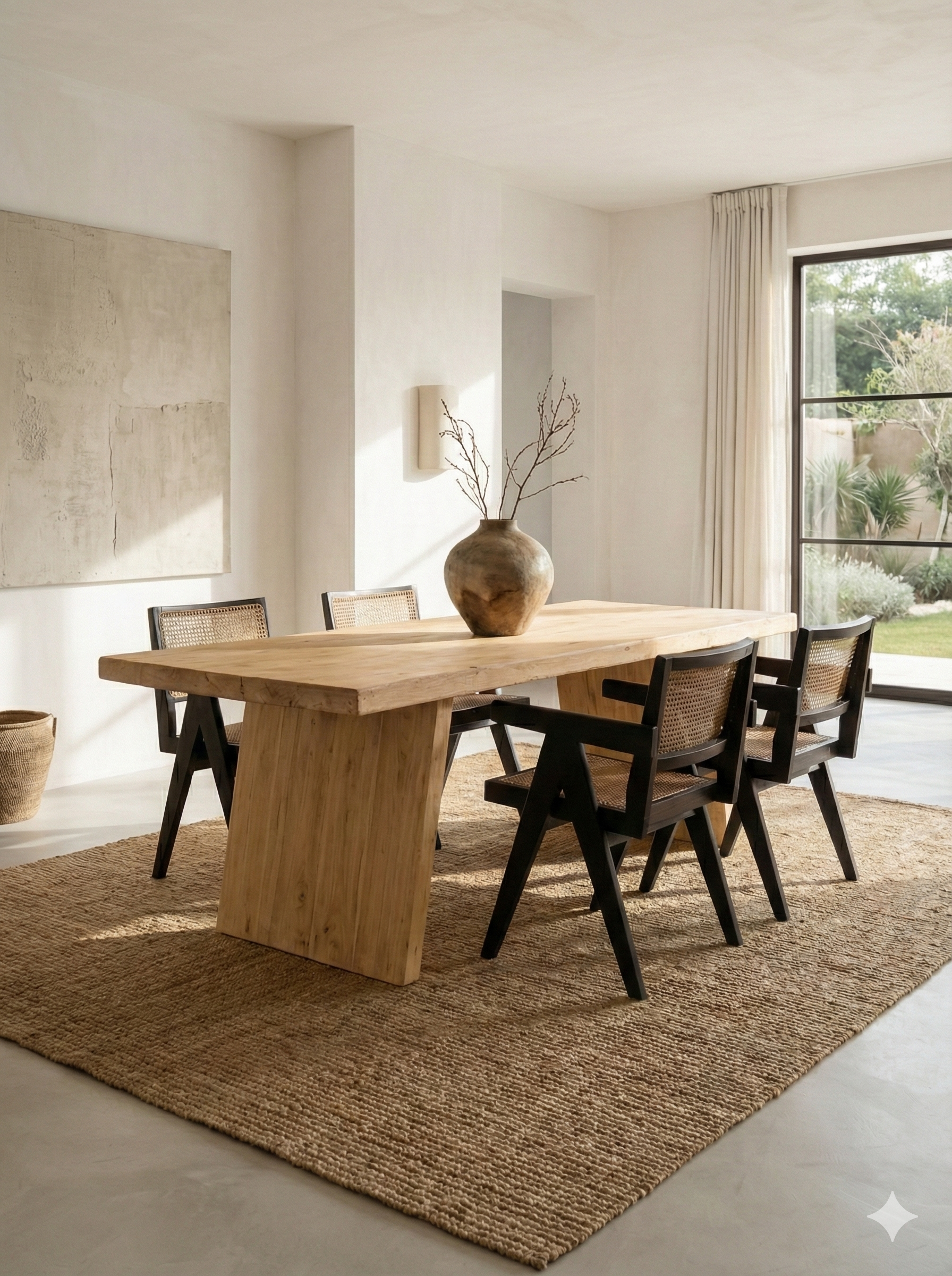 Vintage Elm Dining Table
