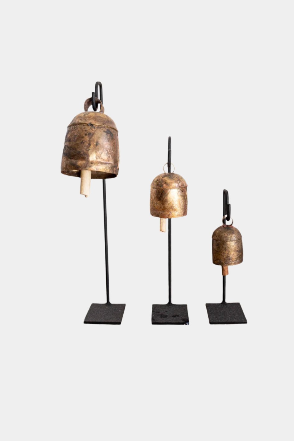 Vintage Inspired Bells with Iron Stands