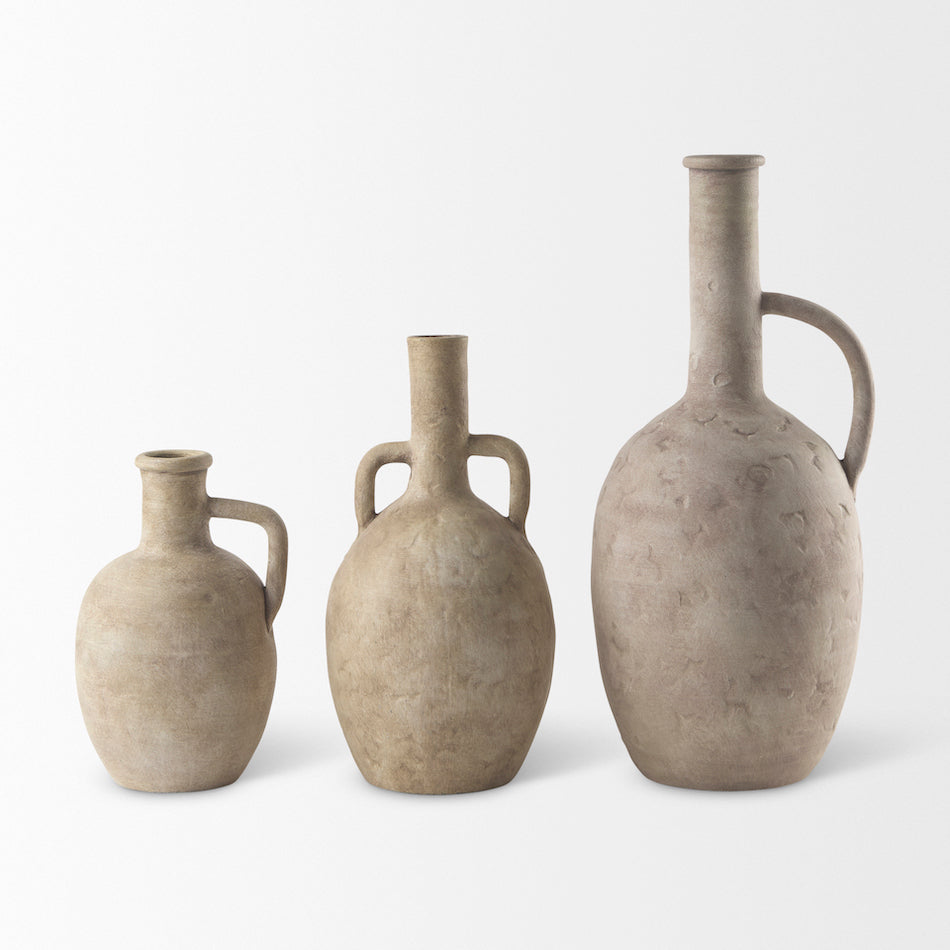 Zenni Beige Ceramic Vase