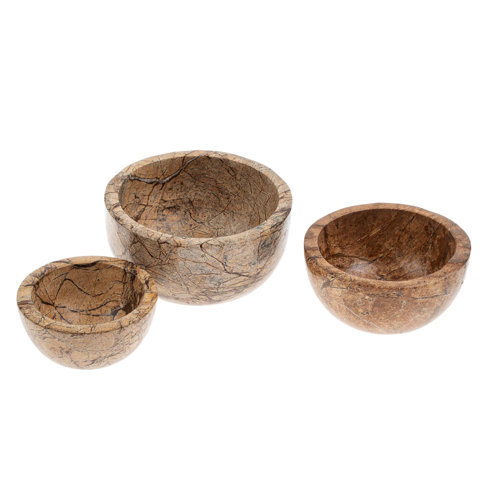 Rainforest Marble Stacking Bowls | Set of 3
