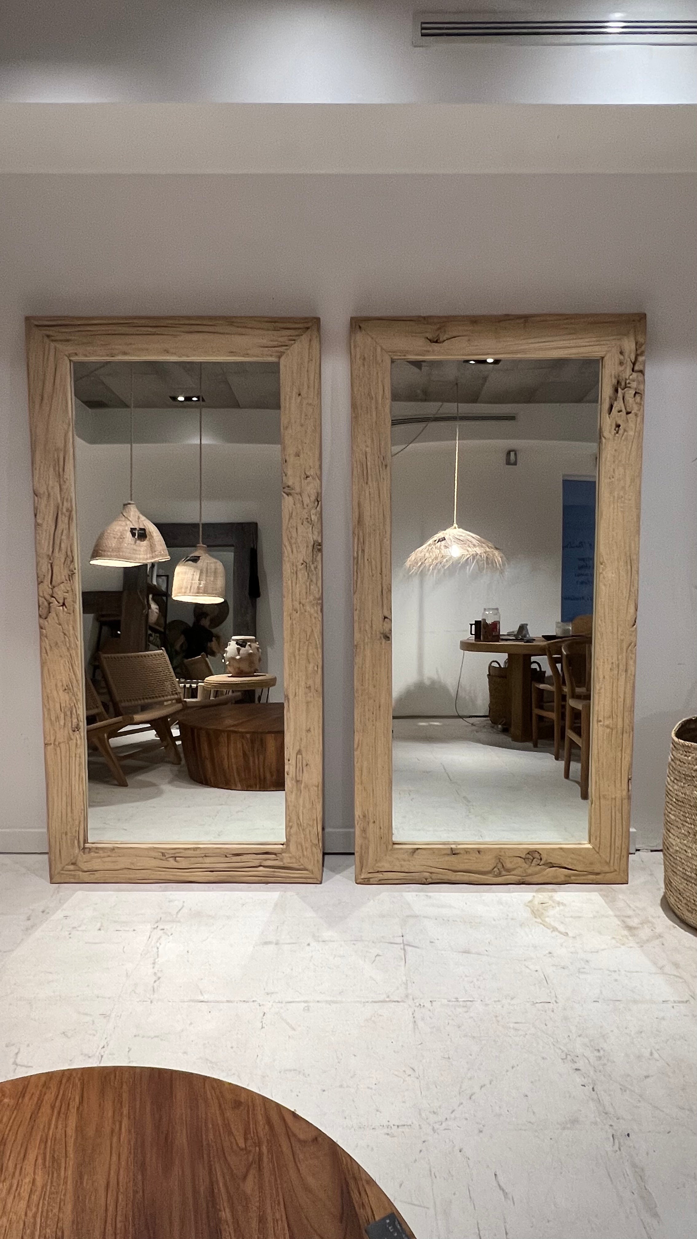 Large Elm Mirror