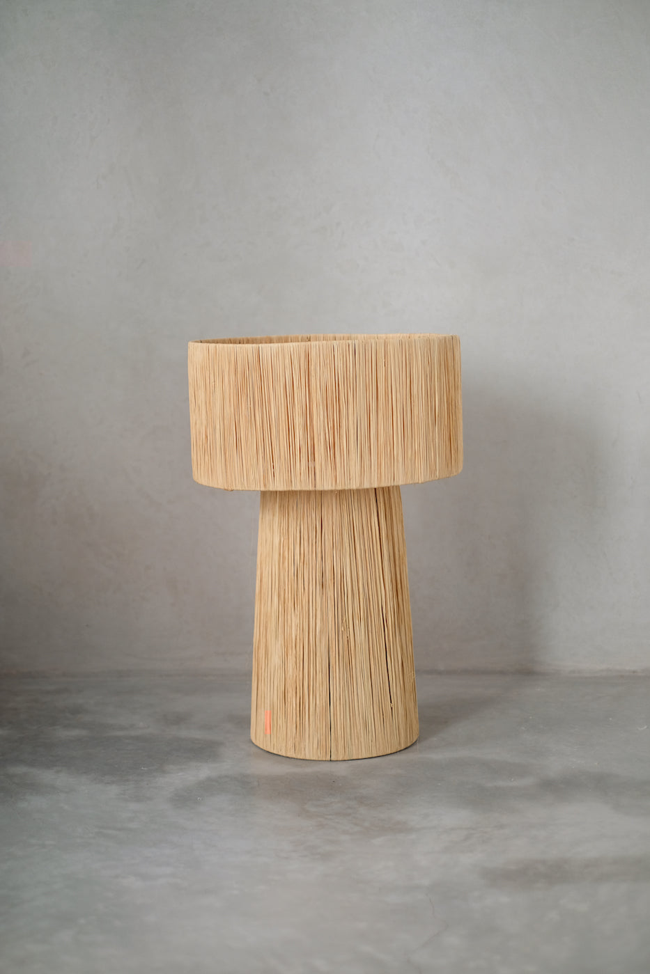 Natural Raffia Table Lamp