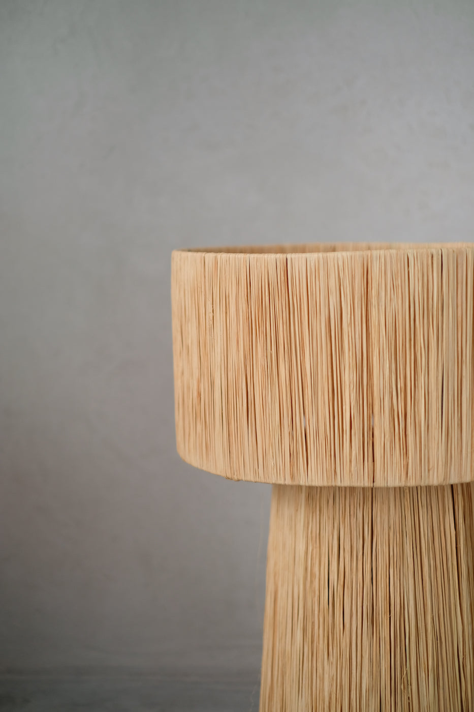 Natural Raffia Table Lamp