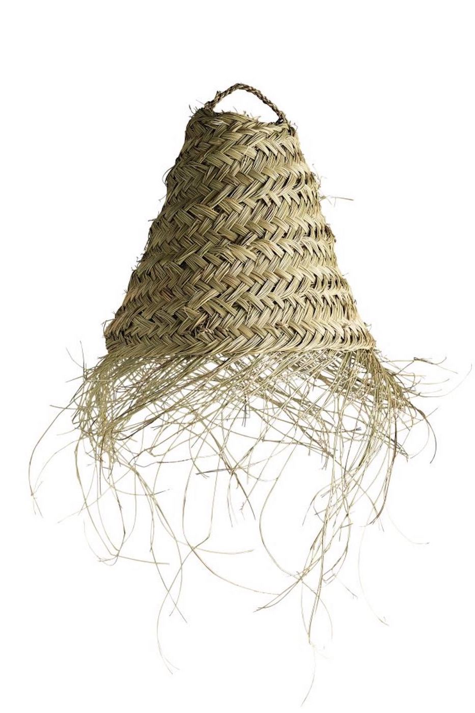 Moroccan Raffia Fringe Lamp