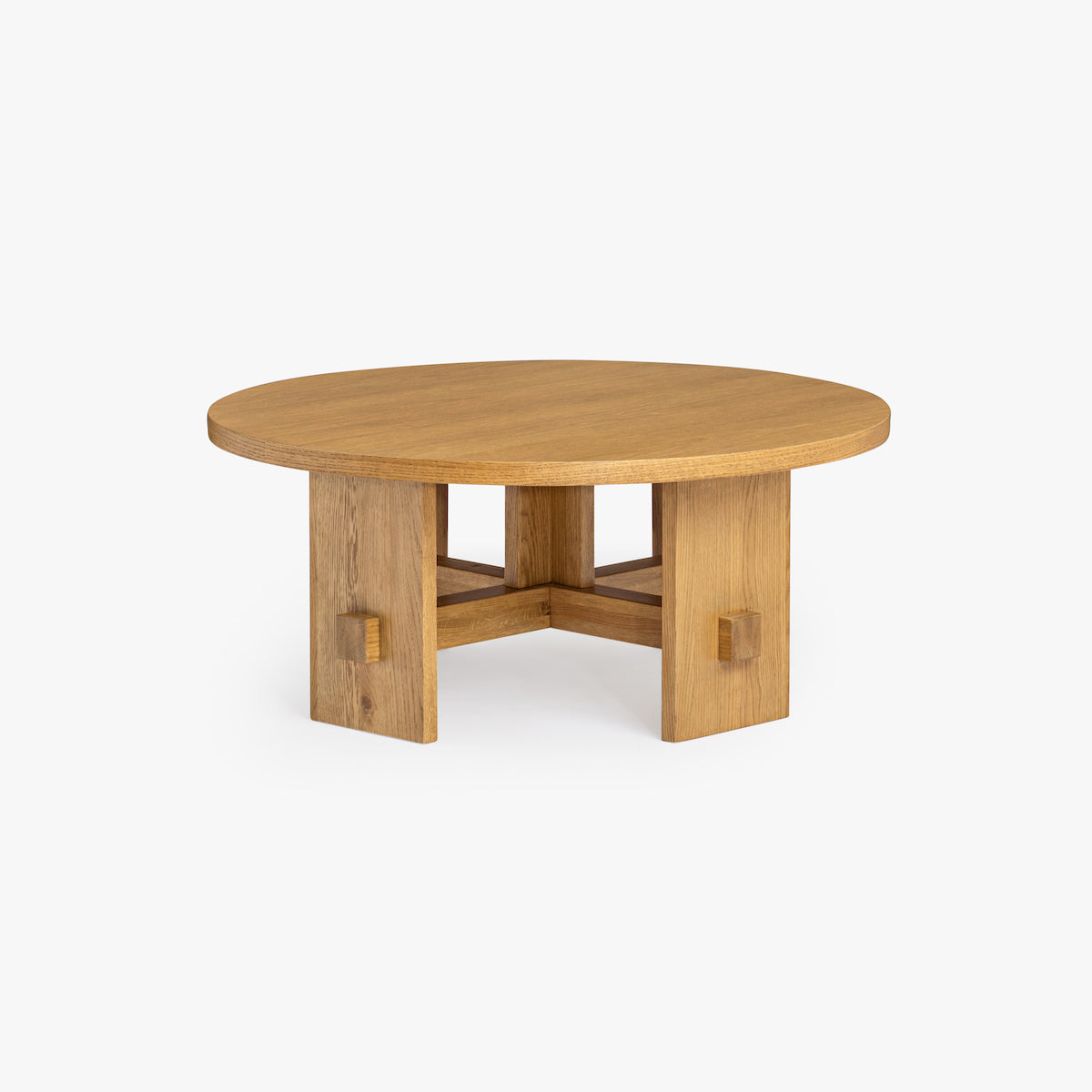 Saguaro Round Oak Coffee Table