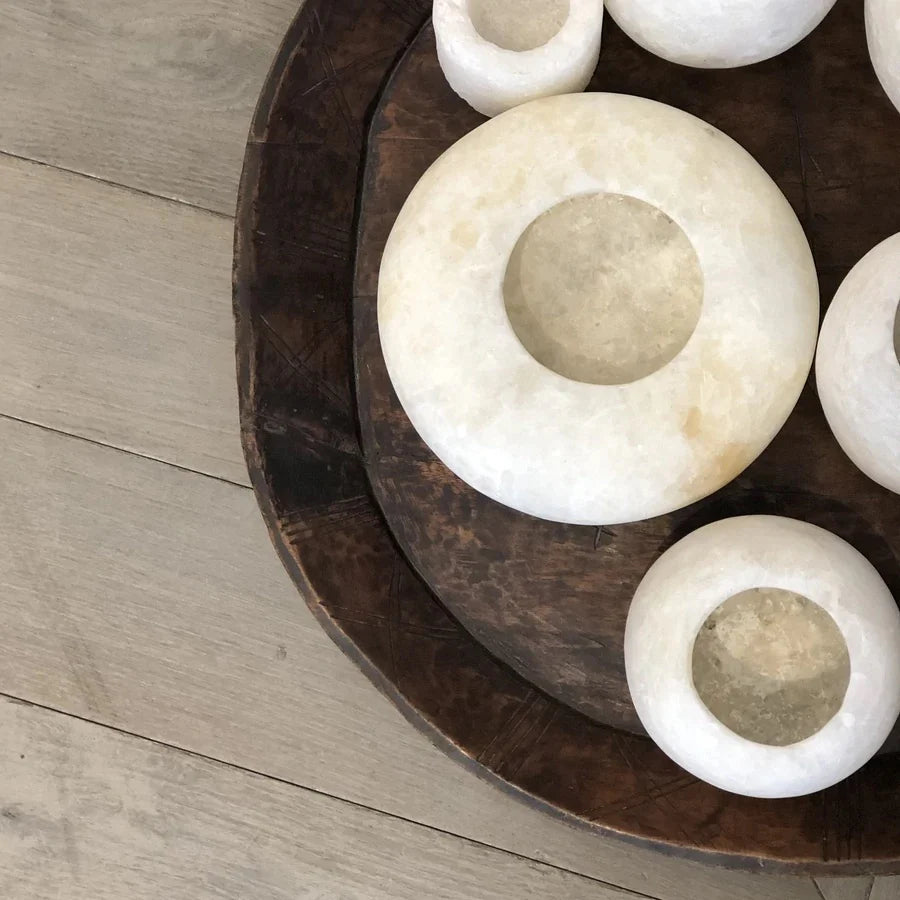 Alabaster Curra Candleholder