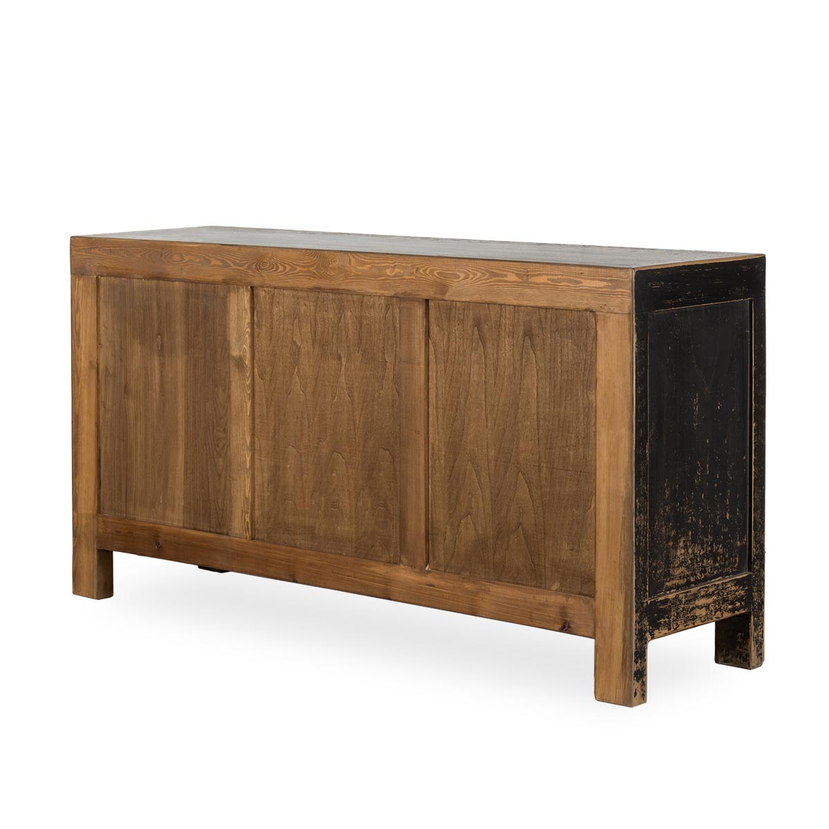 Black Six Drawer Elm Cabinet