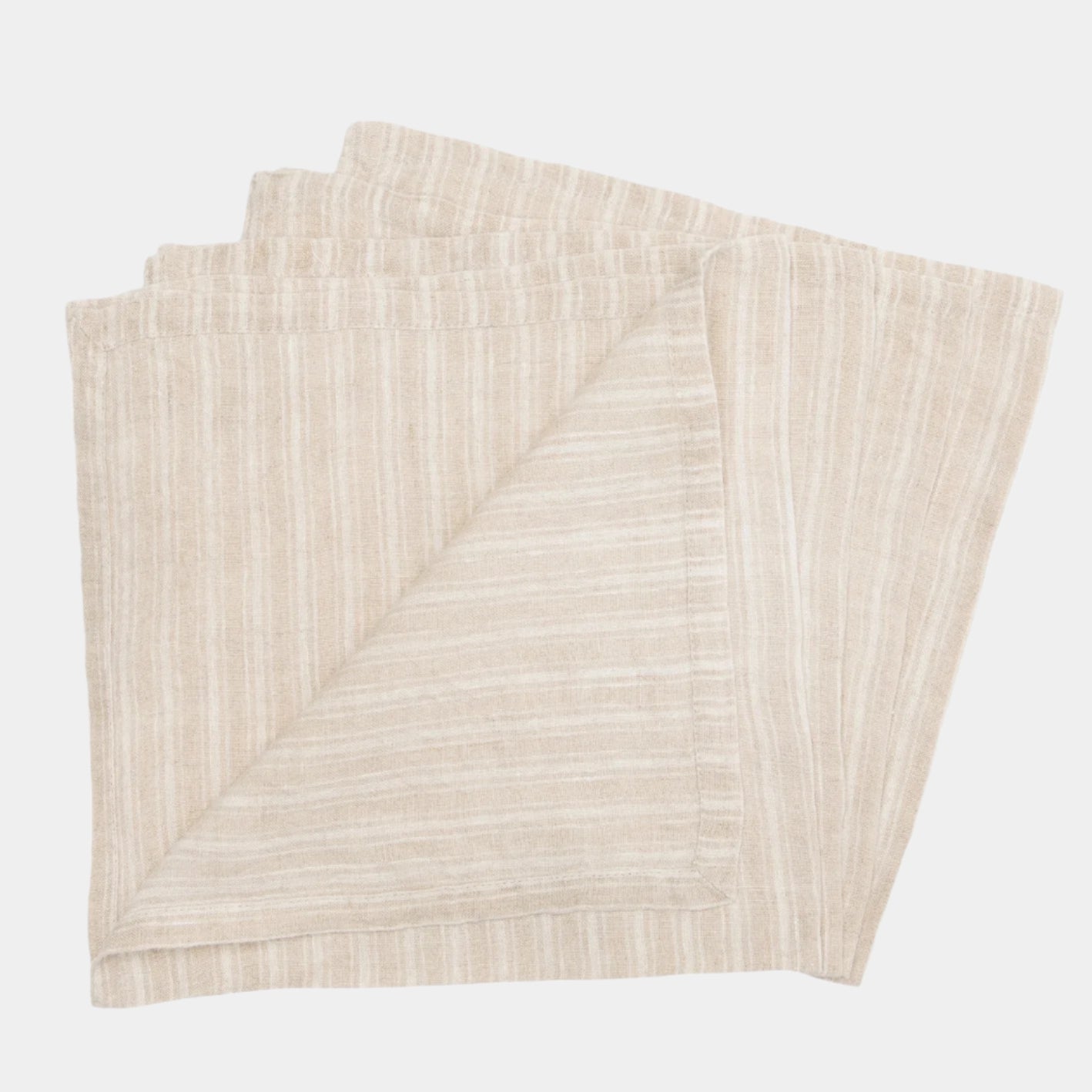 Boat Stripe Linen Natural Napkins