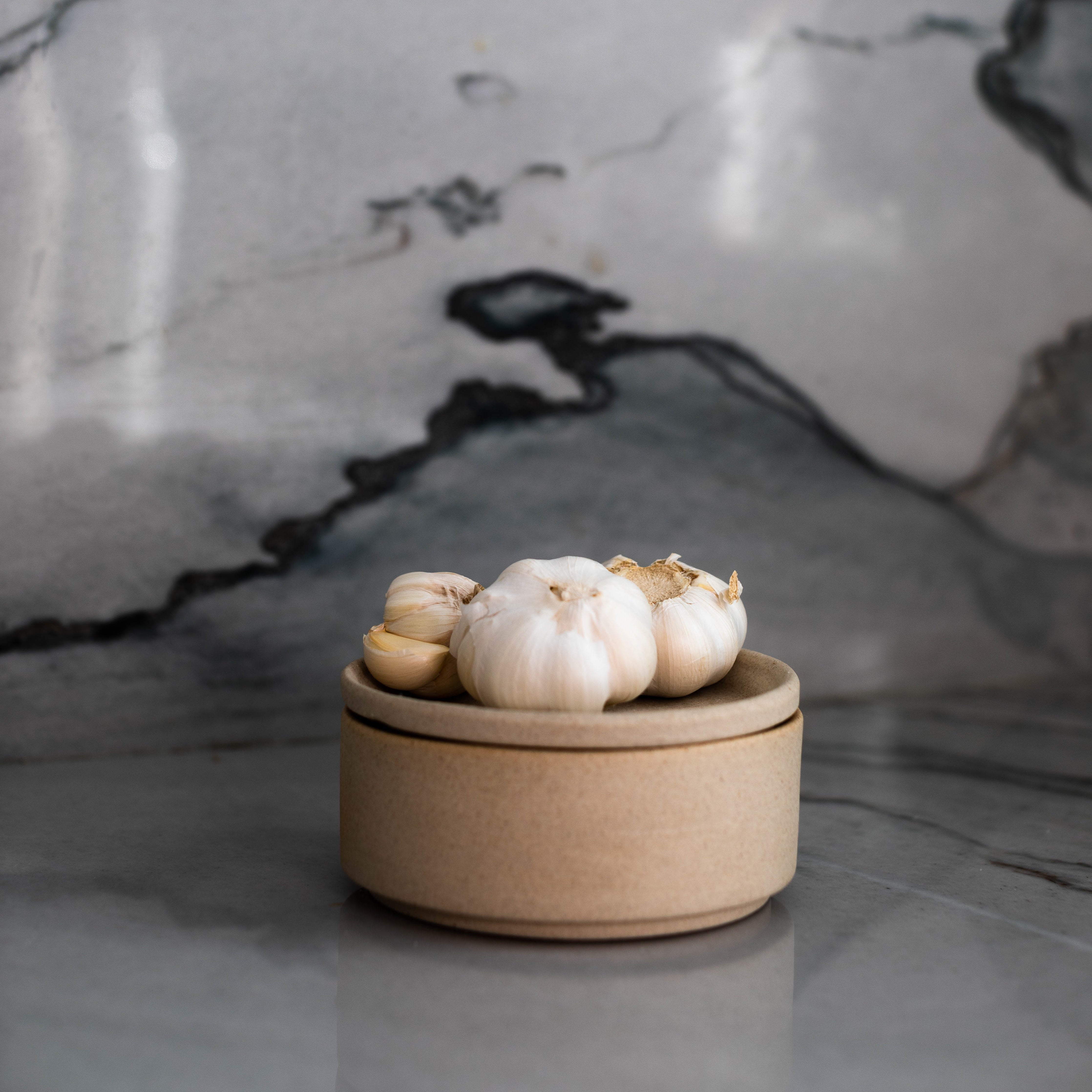 Minimal Salt Cellar | Raw Stoneware