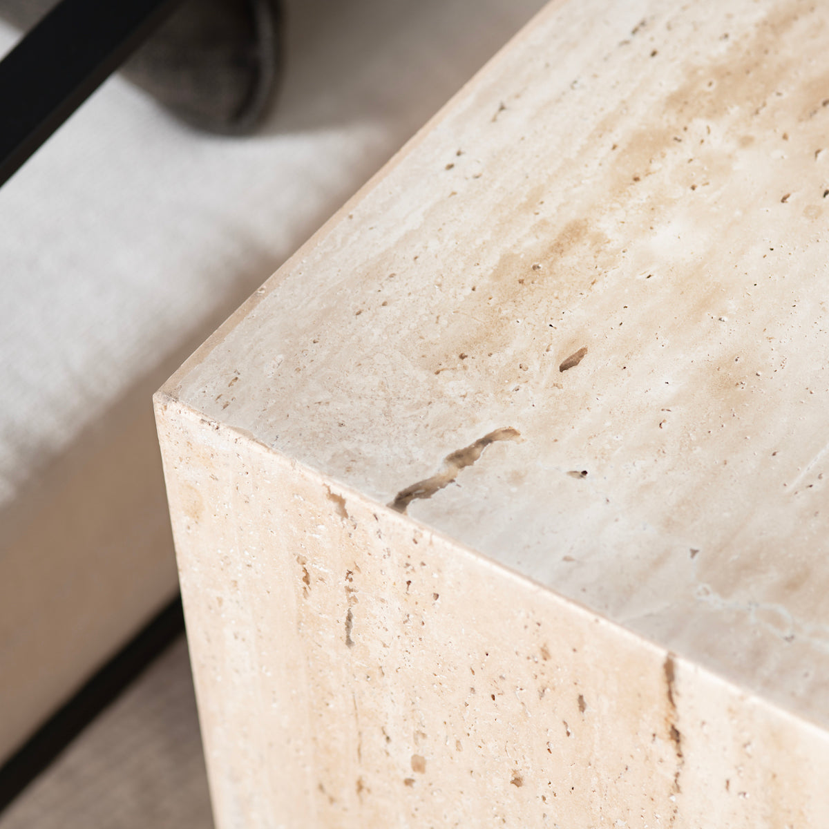 Palermo Travertine End Table