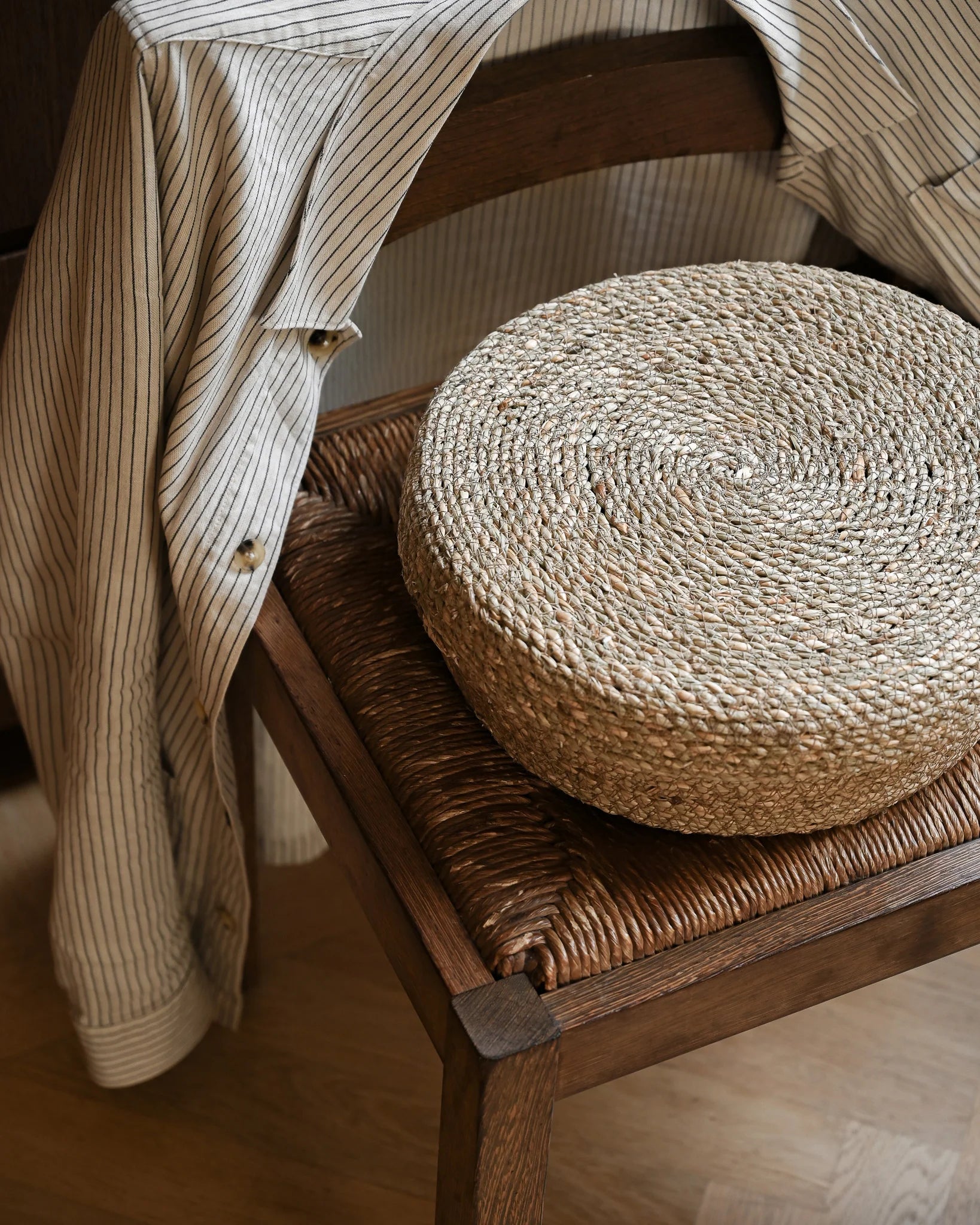 Souk Round Seagrass Basket with Lid
