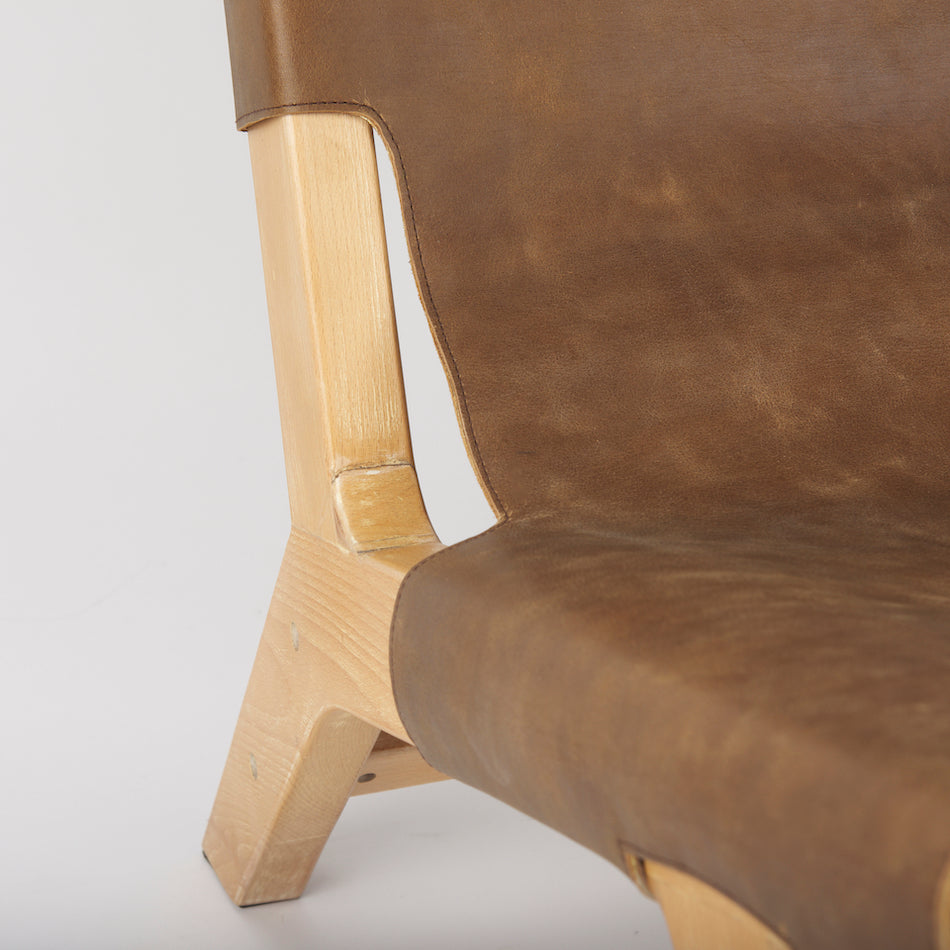 Elodie Accent Chair | Brown Leather