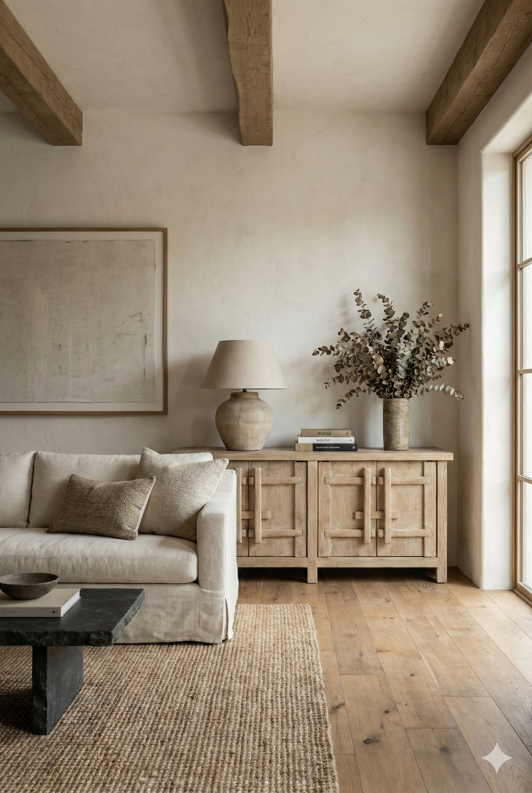 Four Door Elm Cabinet