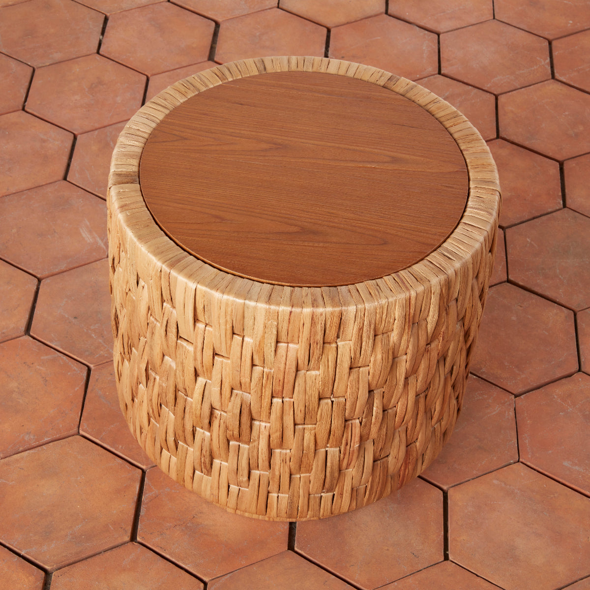 Puebla Woven Side Table