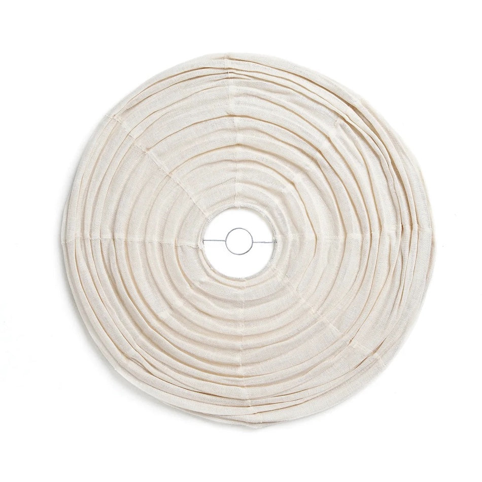 Linen Oval Pendant Light | Ivory