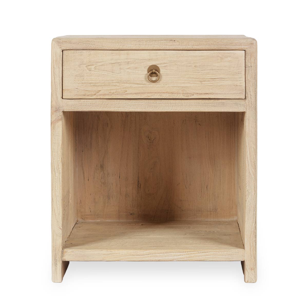 Maile Elm Wood Nightstand