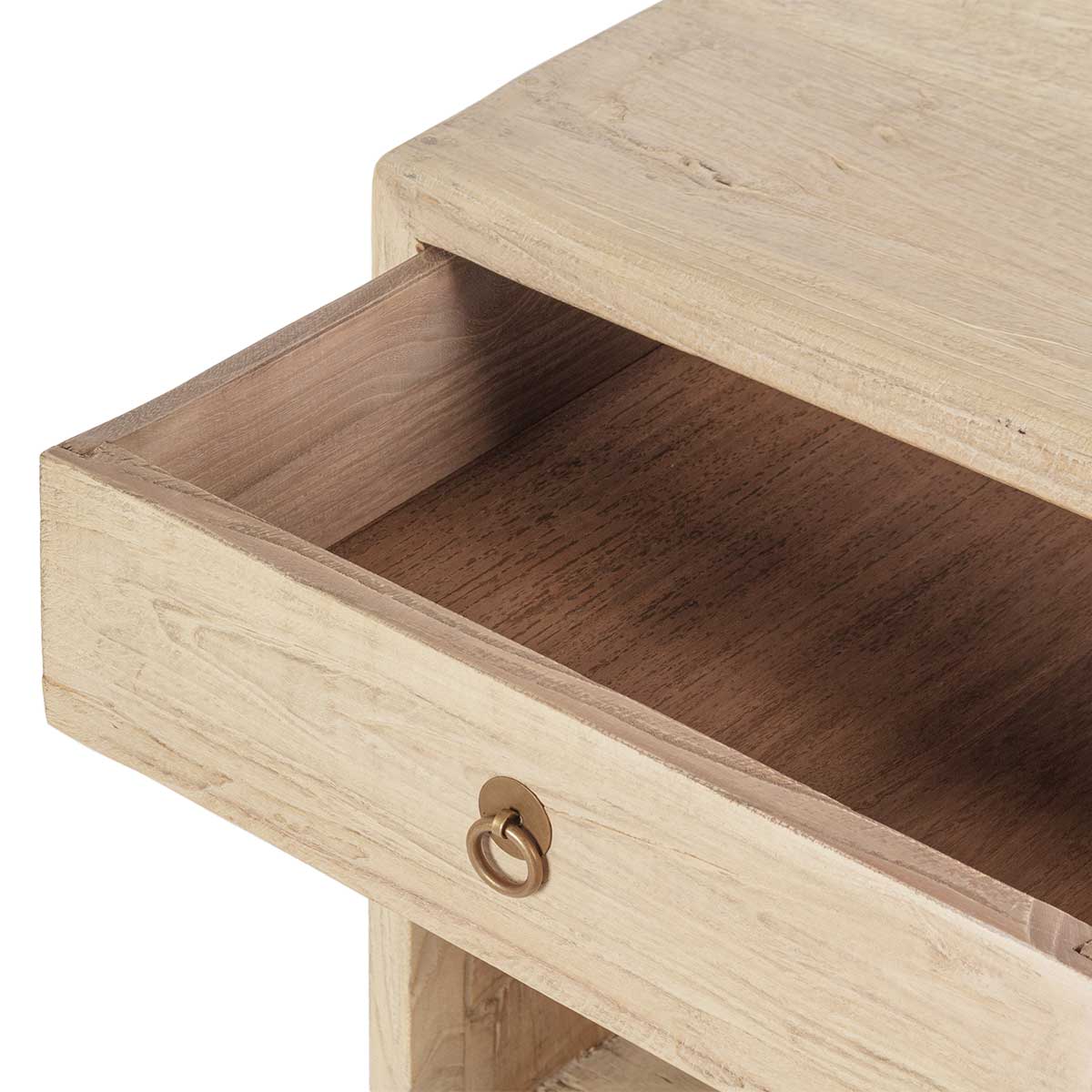 Maile Elm Wood Nightstand