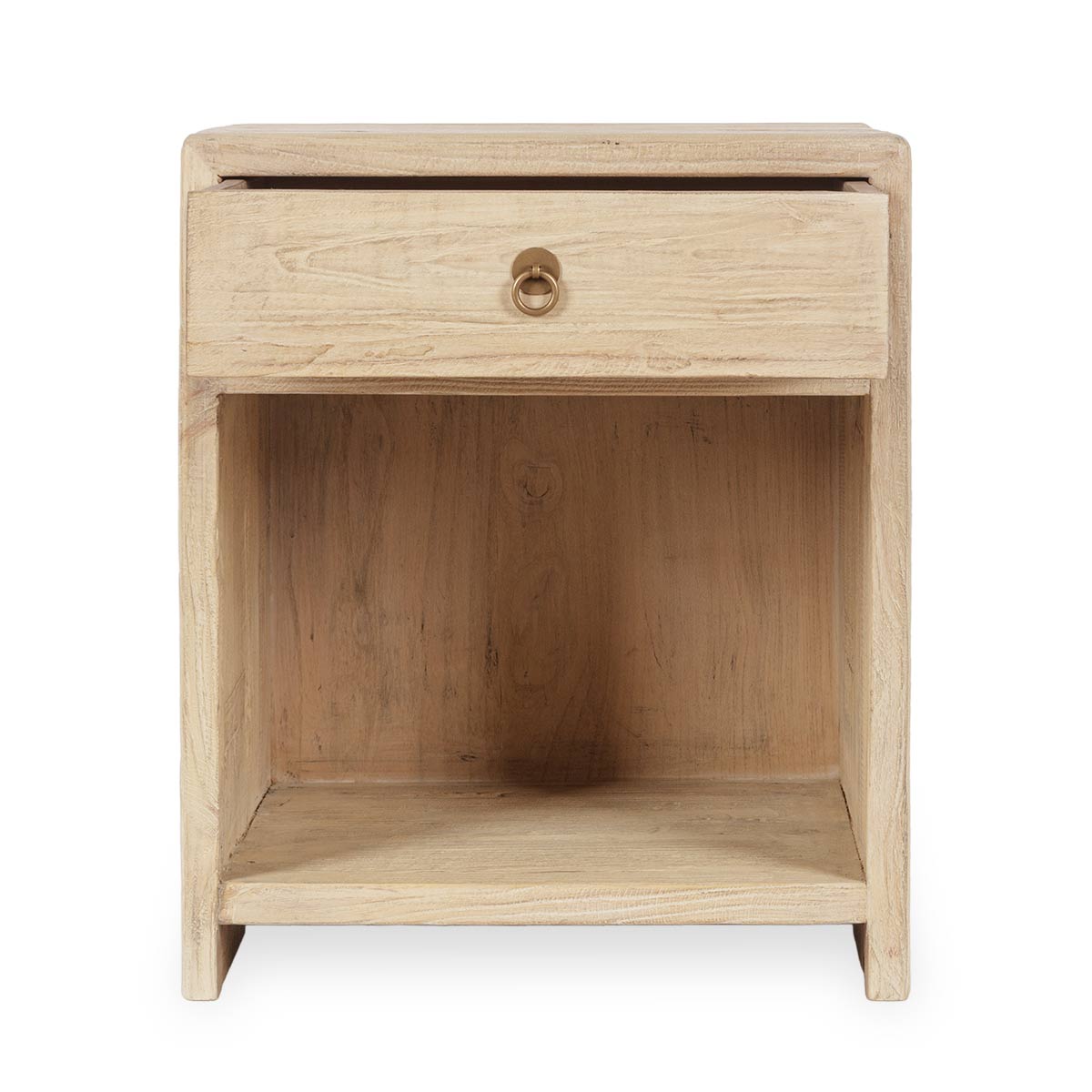 Maile Elm Wood Nightstand