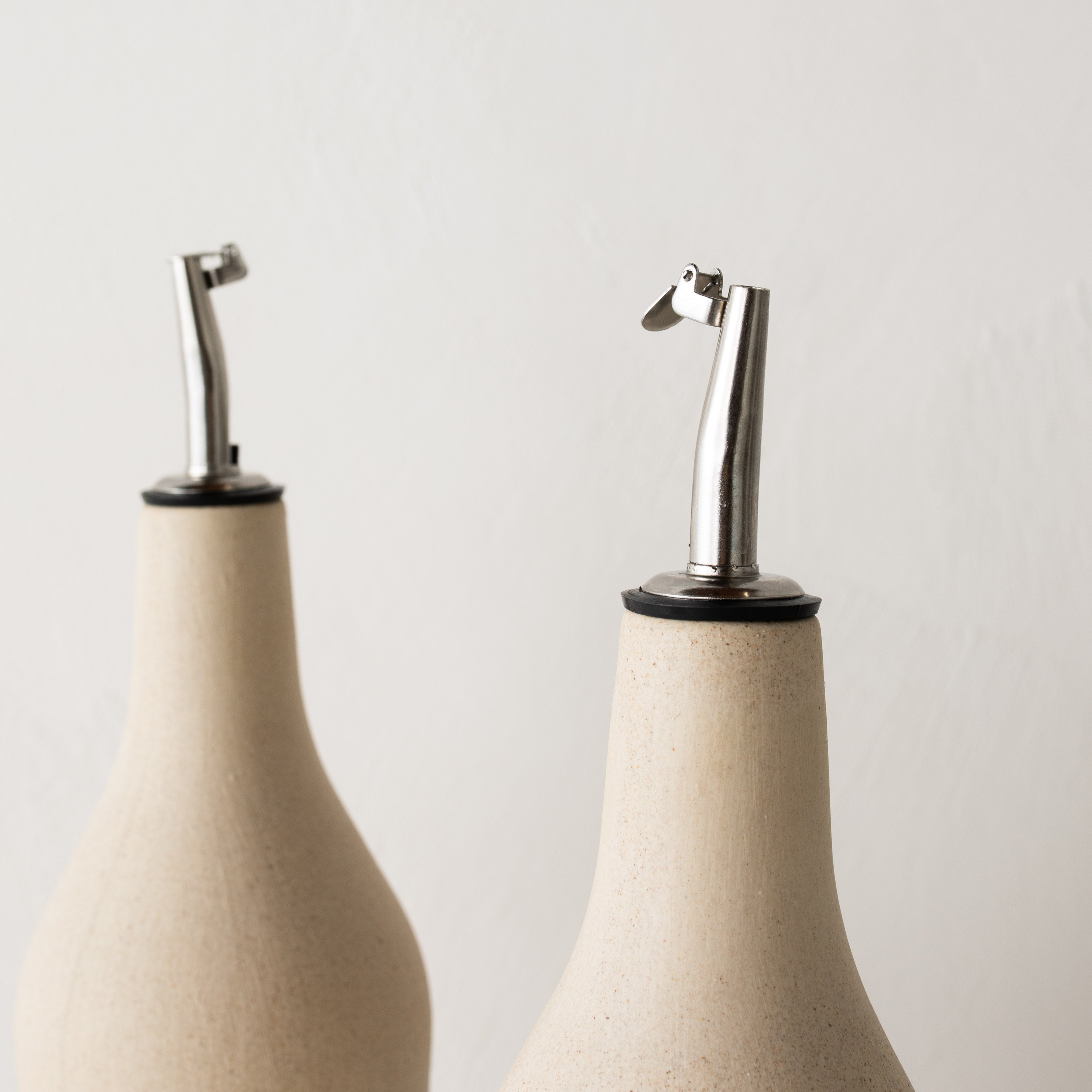 Minimal Oil Cruet | Raw Stoneware