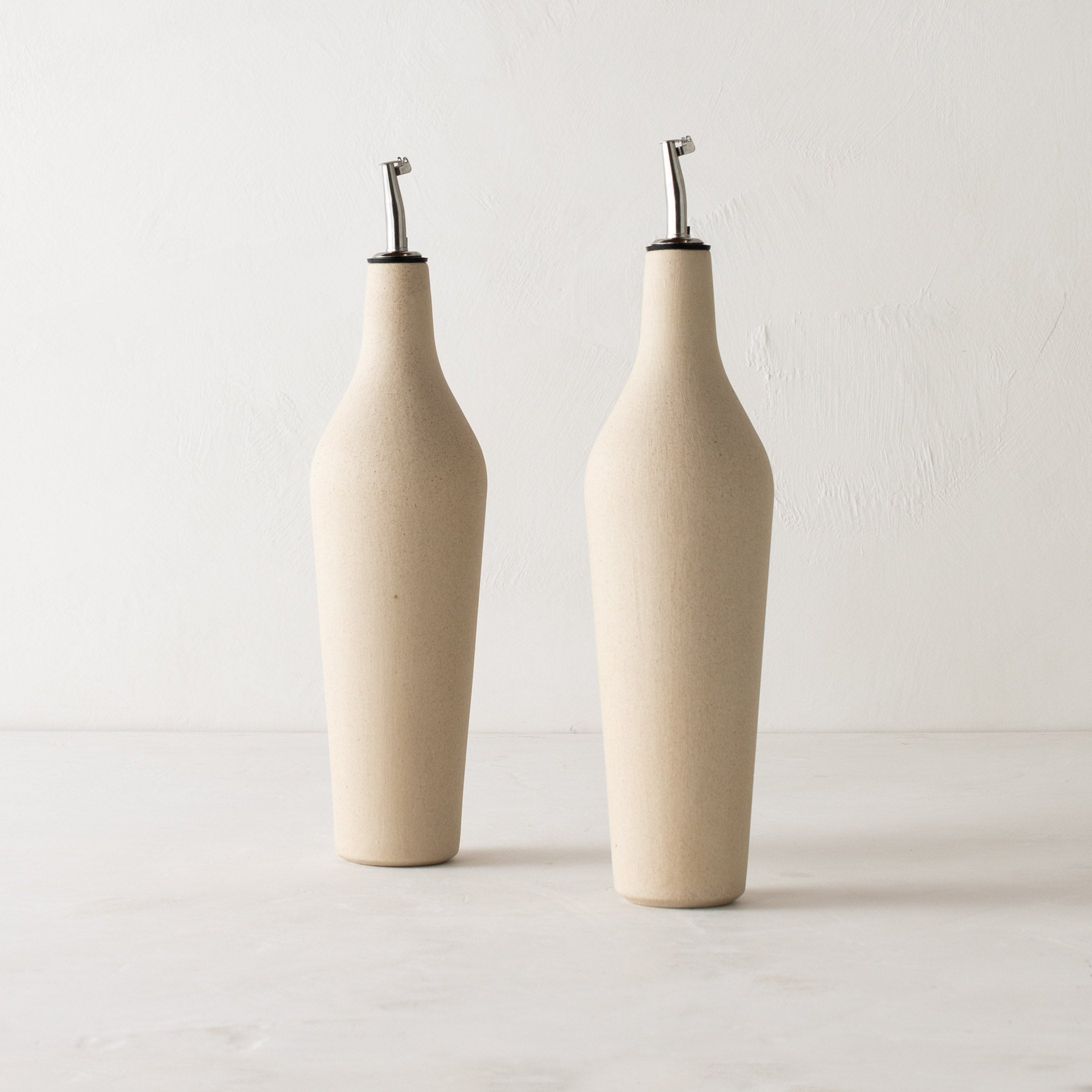 Minimal Oil Cruet | Raw Stoneware