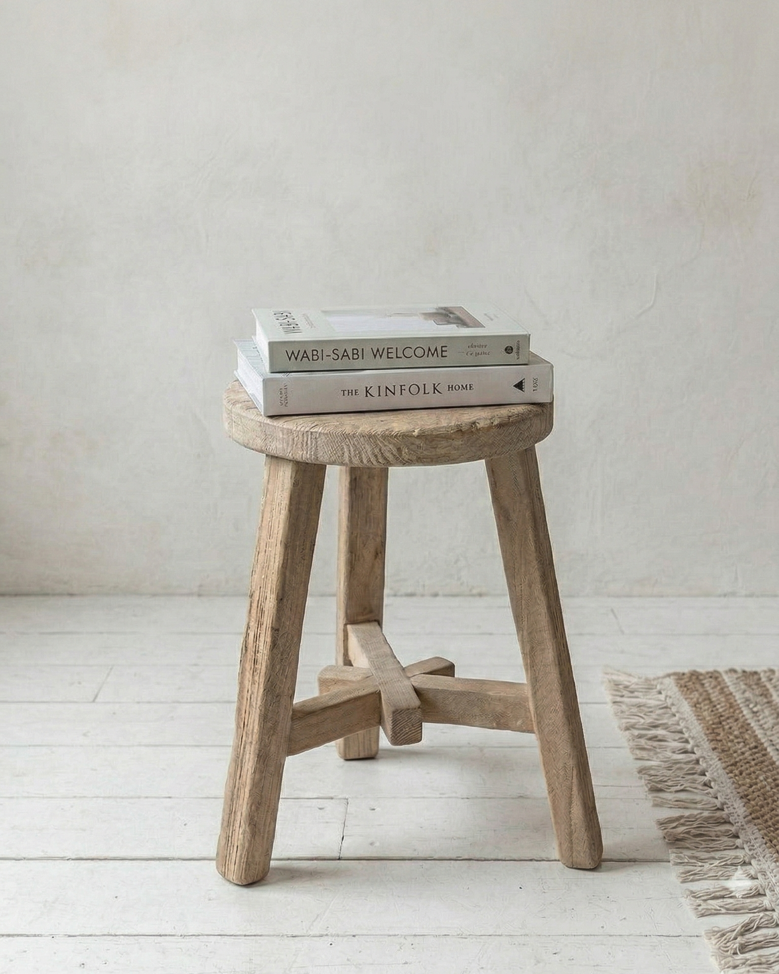 Round Elm Stool - Thumbnail 5