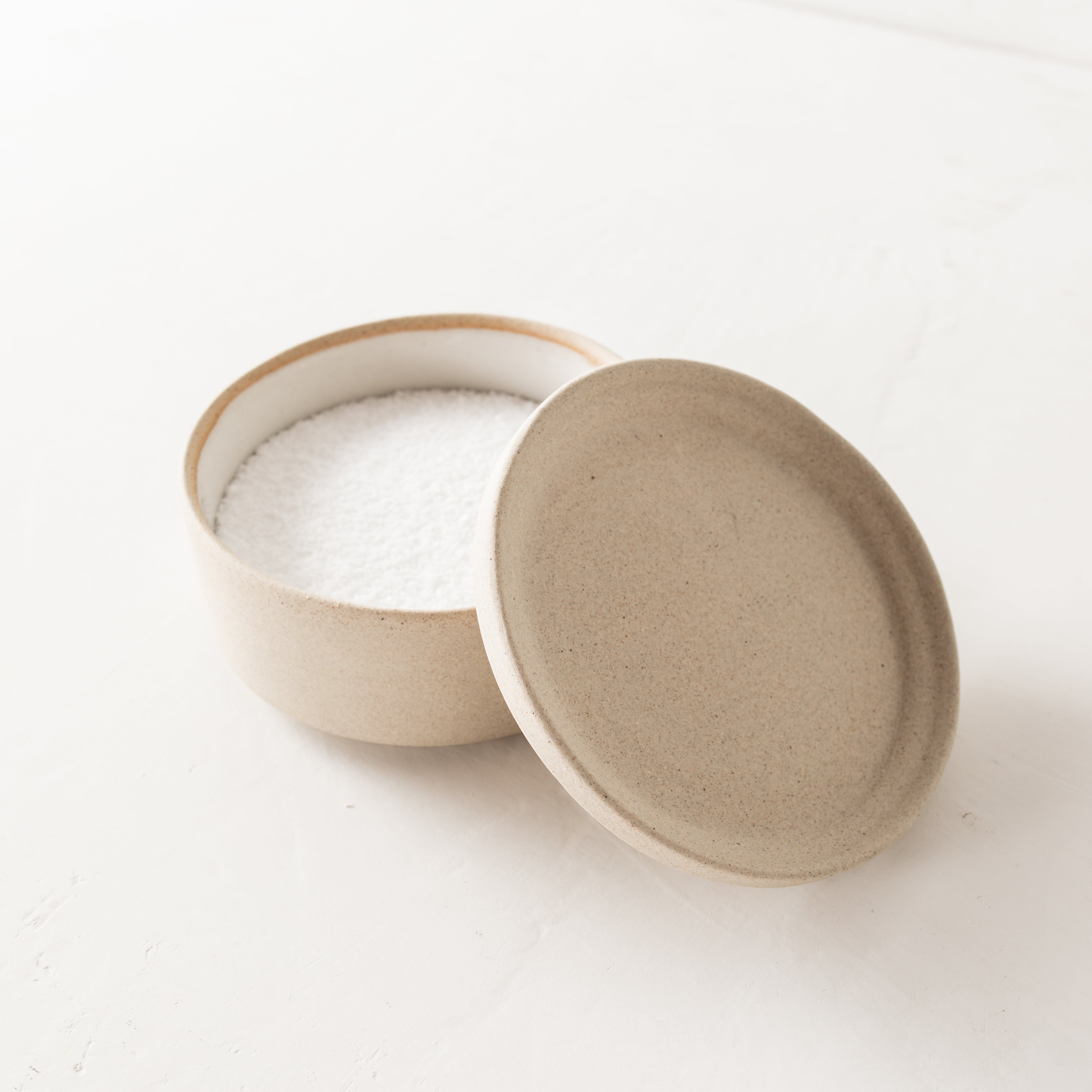 Minimal Salt Cellar | Raw Stoneware