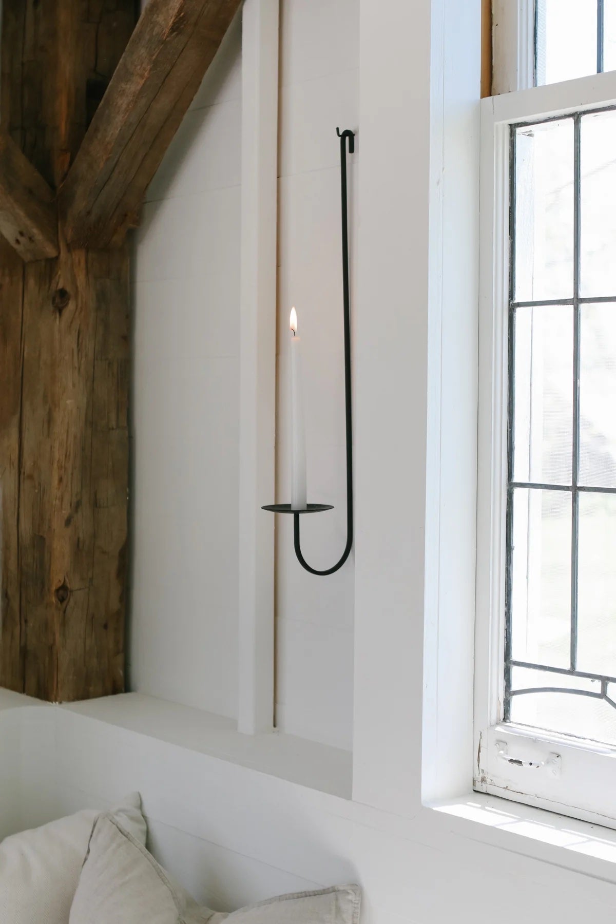 Single Arm Candle Wall Sconce