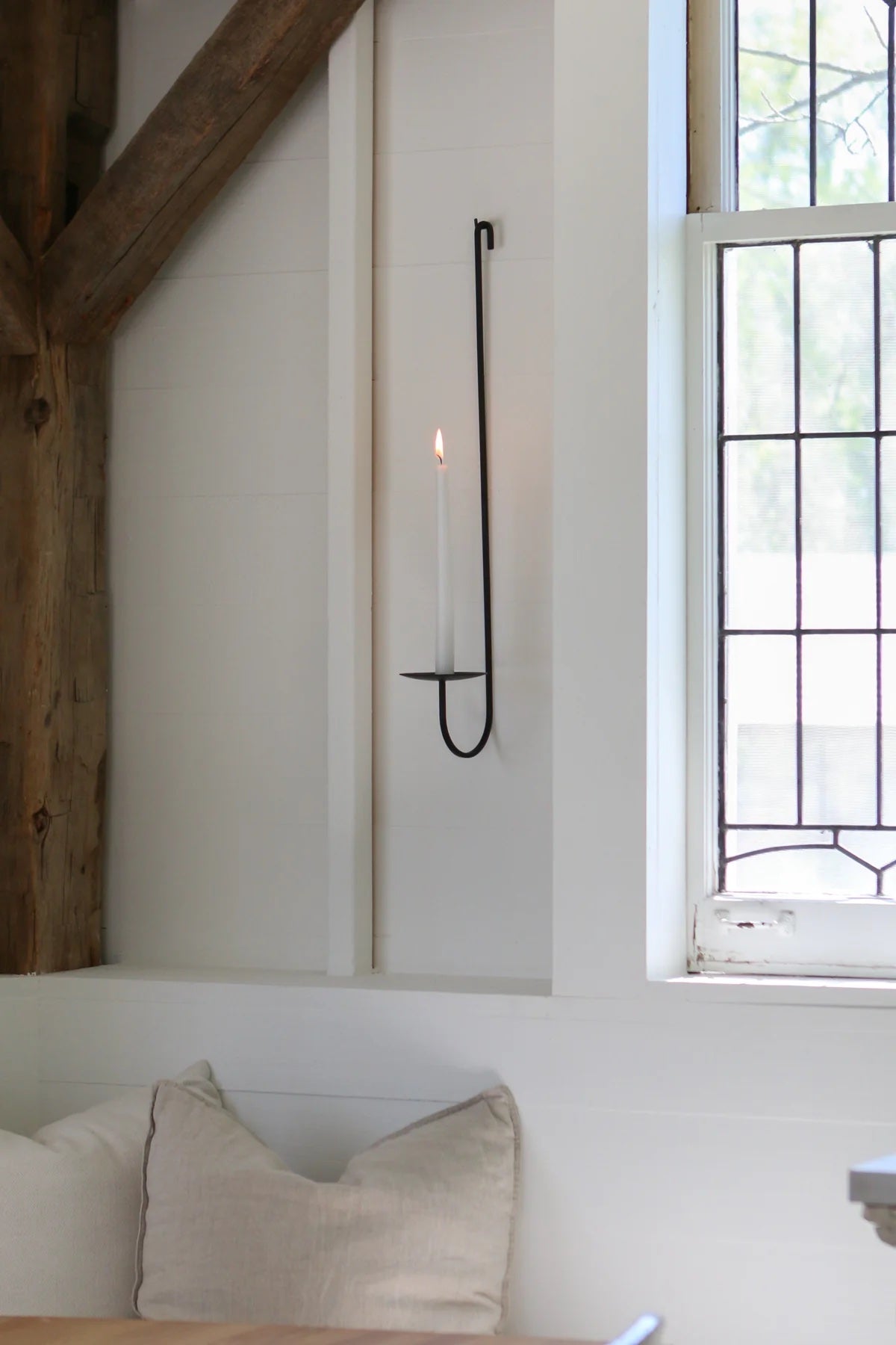 Single Arm Candle Wall Sconce