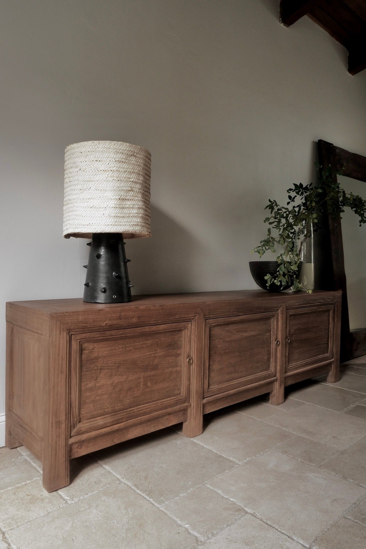 Three Door Elm Console