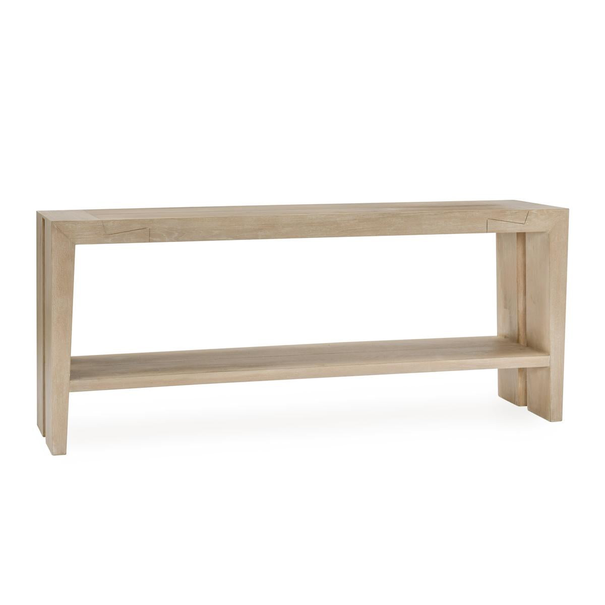 Troy Reclaimed Oak Console Table | Aged Cream