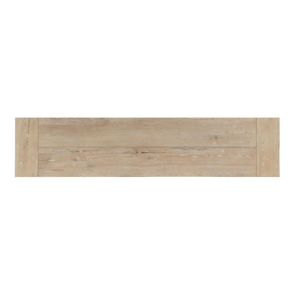 Troy Reclaimed Oak Console Table | Aged Cream