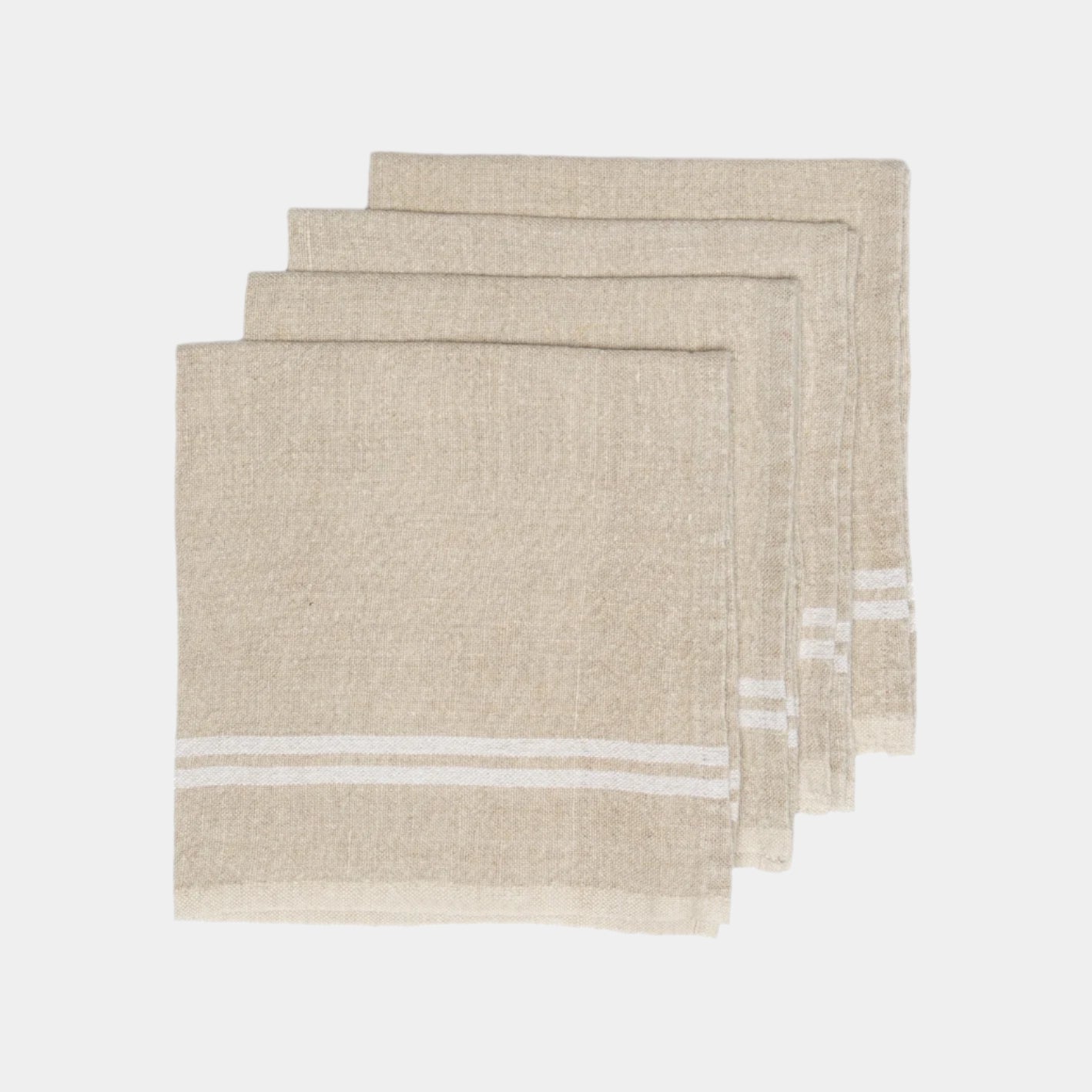 Vintage Linen Ivory Napkins