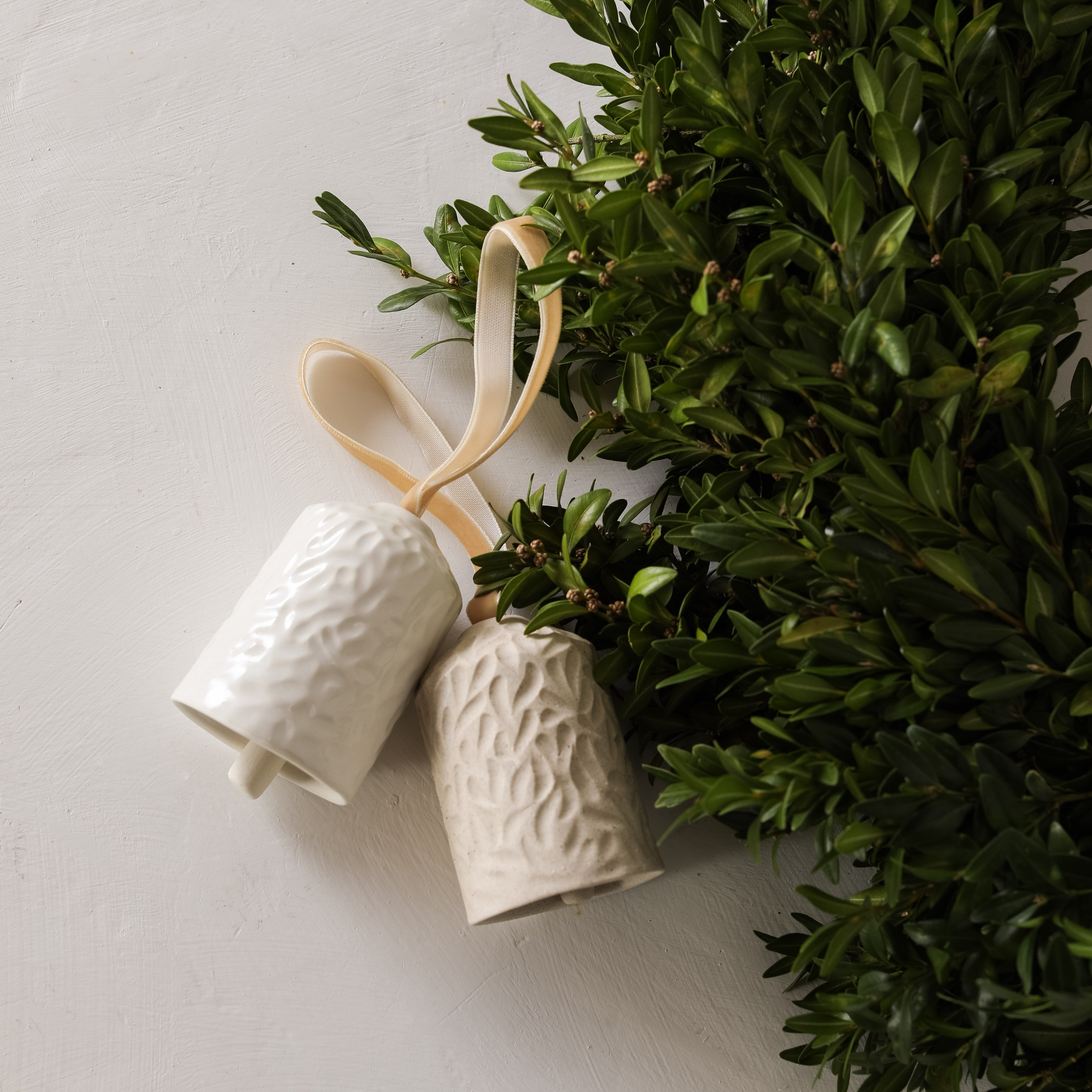 Boxwood Bell Ornaments No. 1 | Set of Two